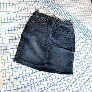 NWT Sonoma Distressed Denim Skirt, 4R